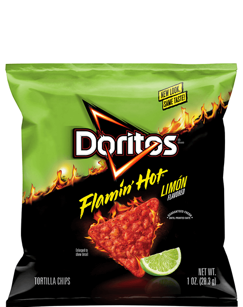 DORITOS FLAMIN' HOT Nacho Flavored Tortilla Chips, 1.75