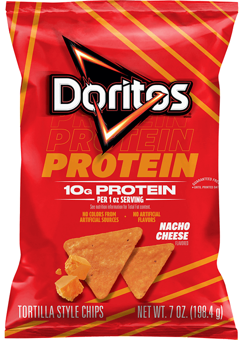 Doritos Protein Tortilla Style Chips - Nacho Cheese Flavored