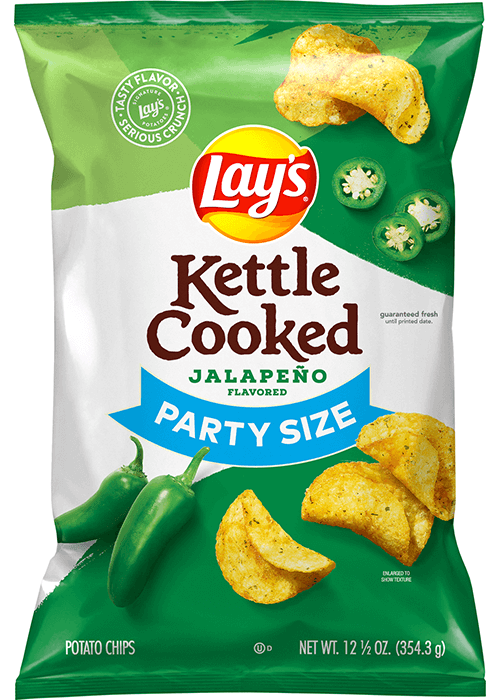 Lay's Kettle Cooked Potato Chips - Jalapeño Flavored