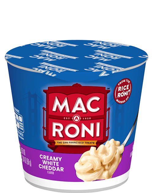 Mac A Roni Pasta With Flavored Sauce - Creamy White Cheddar Cup