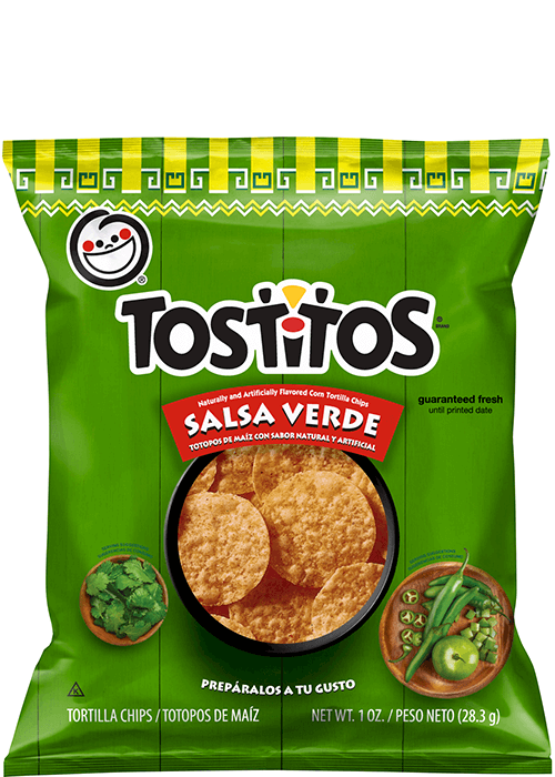 Tostitos Tortilla Chips - Salsa Verde Flavored Rounds
