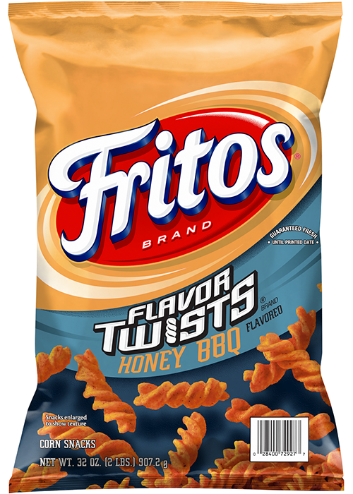 Fritos Flavor Twists Corn Snacks - Honey BBQ Flavored