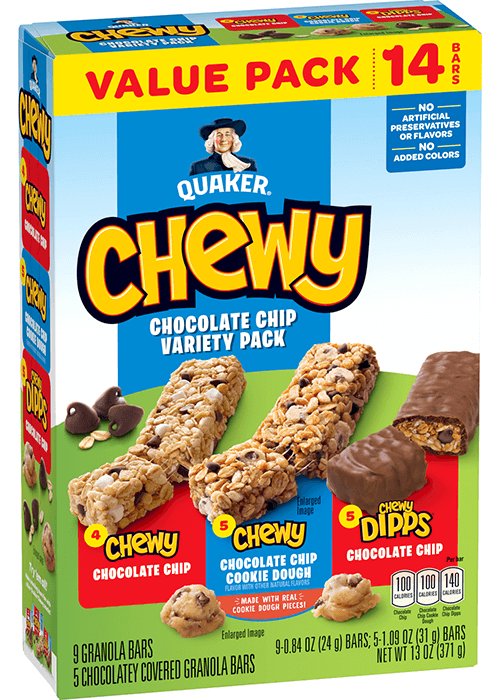 Quaker Chewy Granola Bars - Chocolate Chip Variety Pack