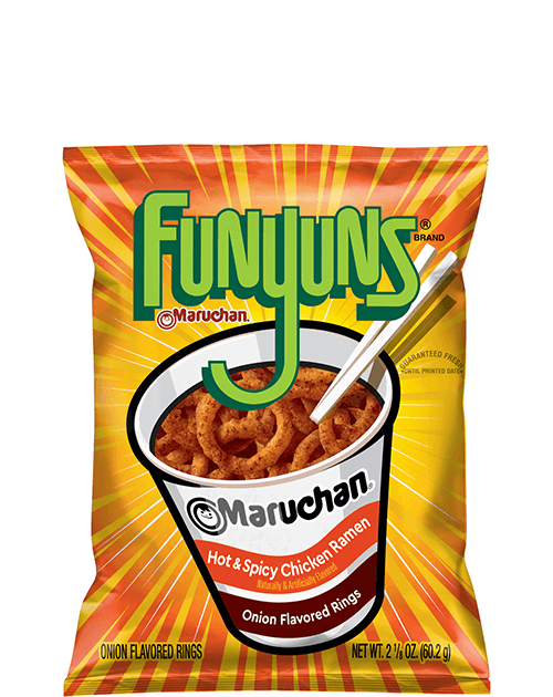 Funyuns Onion Flavored Rings - Maruchan Hot & Spicy Chicken Ramen Flavored