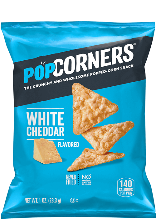 POPCORNERS Popped-Corn Snack - White Cheddar Flavored