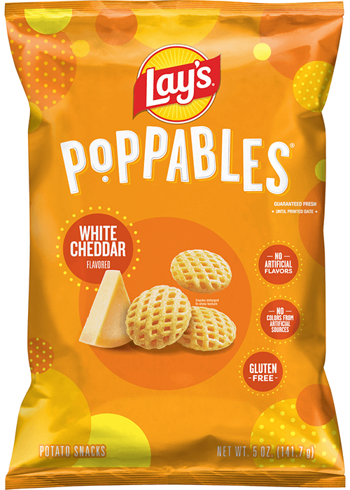 Lay's Poppables Potato Snacks - White Cheddar Flavored