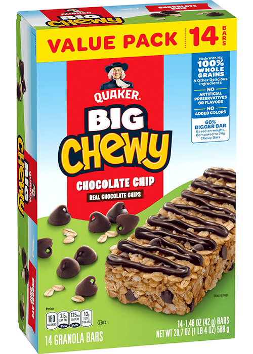 Quaker Big Chewy Granola Bars - Chocolate Chip