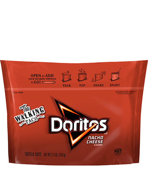 The Walking Taco - Doritos Nacho Cheese Flavored Tortilla Chips