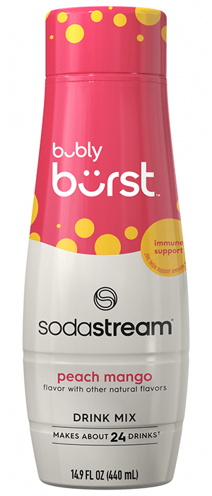 bubly burst sodastream - peach mango