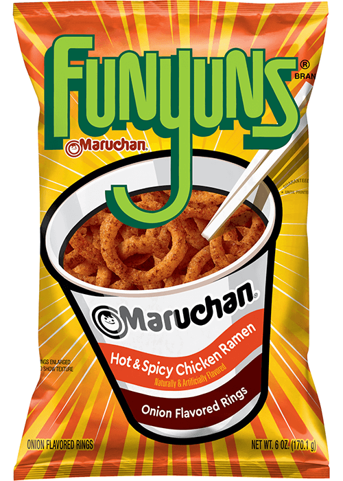 Funyuns Onion Flavored Rings - Maruchan Hot & Spicy Chicken Ramen Flavored