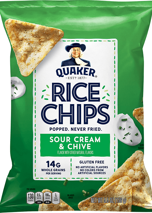 Quaker Rice Chips - Sour Cream & Chive