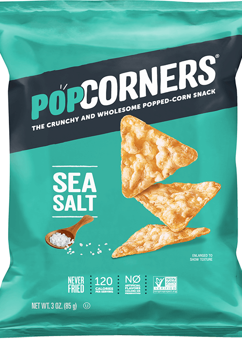 POPCORNERS Popped-Corn Snack - Sea Salt Flavored