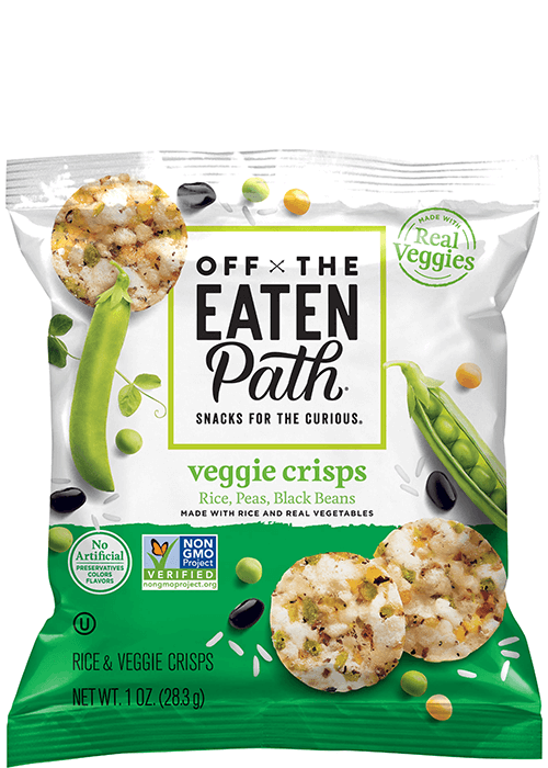 Off The Eaten Path Veggie Crisps - Rice, Peas, Black Beans