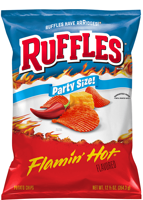 Ruffles Potato Chips - Flamin' Hot Flavored