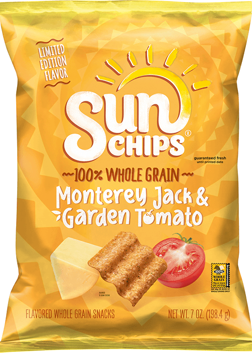 SunChips Whole Grain Snacks - Monterey Jack & Garden Tomato