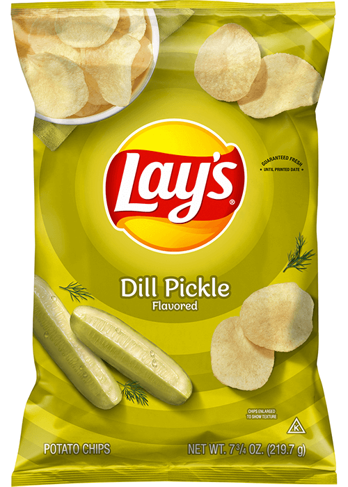 Lay's Potato Chips - Dill Pickle Flavored