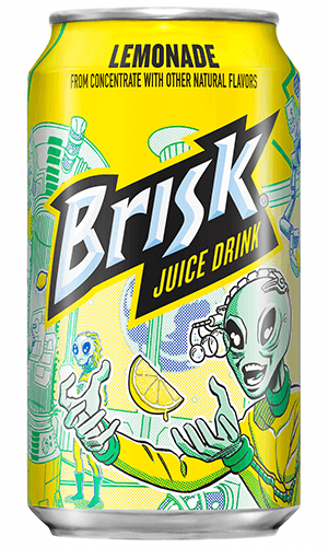 Brisk Lemonade Juice Drink 1Liters (Pack of 8  