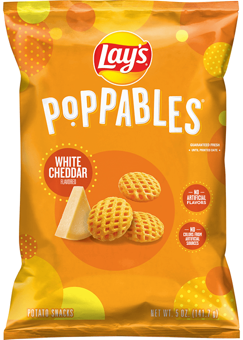 Lay's Poppables Potato Snacks - White Cheddar Flavored