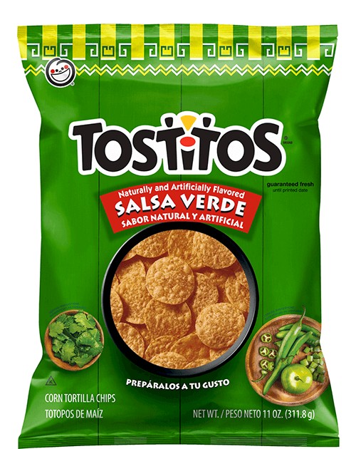 Tostitos Tortilla Chips - Salsa Verde Flavored Rounds