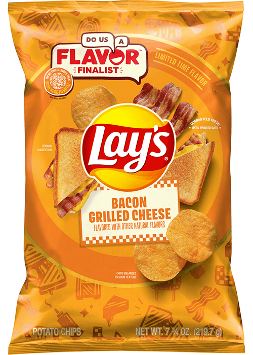 Lay's Potato Chips - Bacon Grilled Cheese Flavored