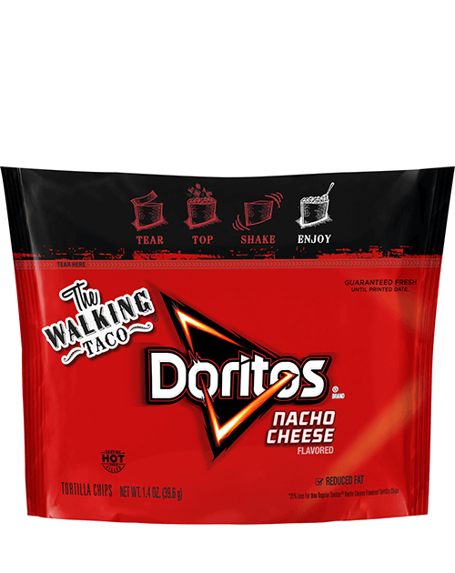 The Walking Taco - Doritos Nacho Cheese Flavored Tortilla Chips - Reduced Fat