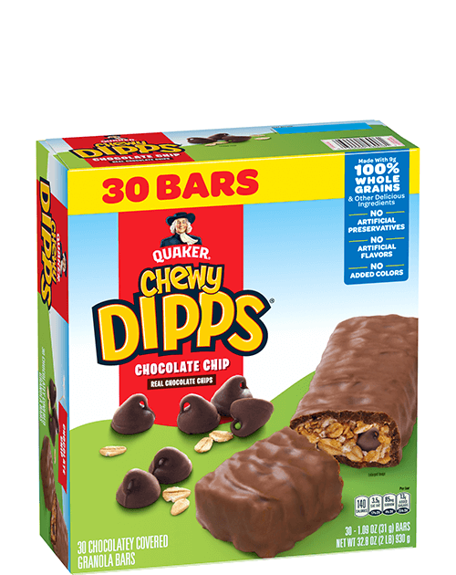 Quaker Chewy Dipps Granola Bars - Chocolate Chip