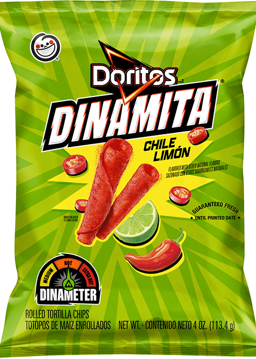 Doritos Dinamita Rolled Flavored Tortilla Chips - Chili-Limón