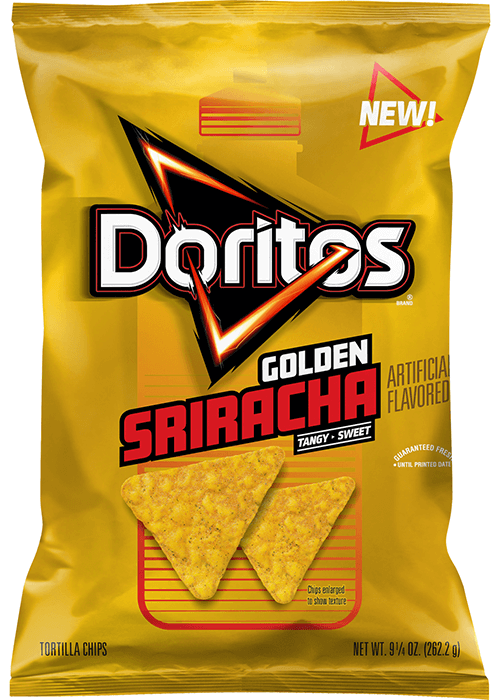 Doritos Tortilla Chips - Golden Sriracha Flavored