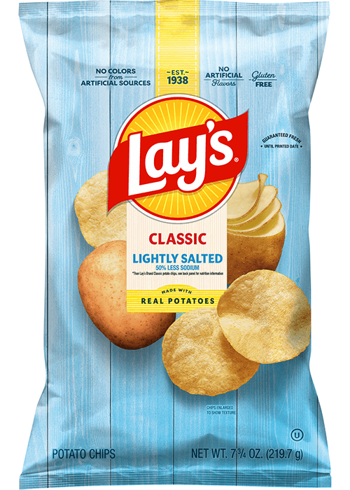 Lay's Classic Potato Chips - Lightly Salted