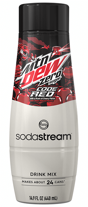 Mountain Dew Code Red Zero Sugar Sodastream