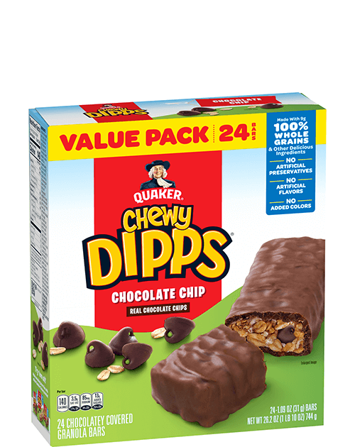 Quaker Chewy Dipps Granola Bars - Chocolate Chip