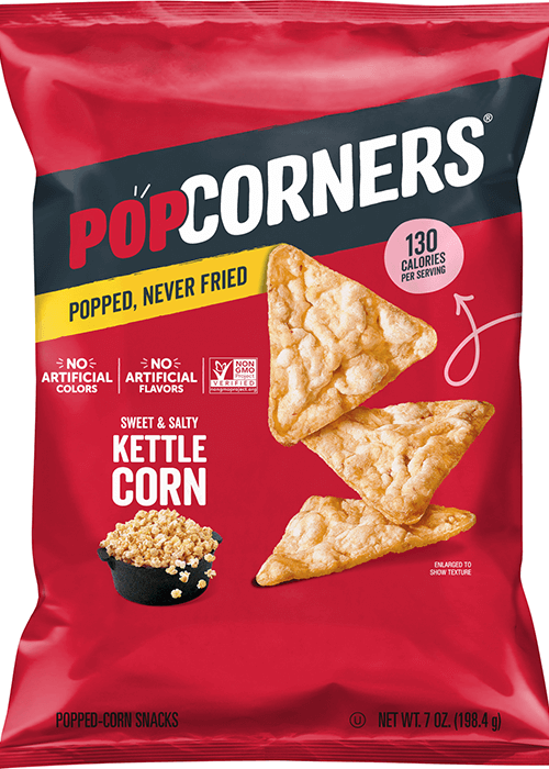 POPCORNERS Popped-Corn Snack - Sweet & Salty Kettle Corn Flavored