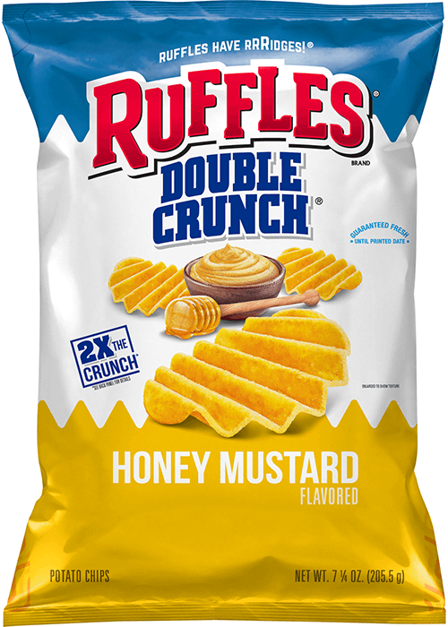 Ruffles Double Crunch Potato Chips - Honey Mustard Flavored
