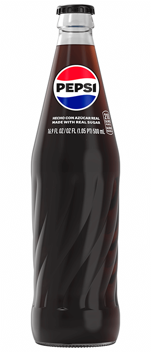 Pepsi-Cola Made With Real Sugar (glass)