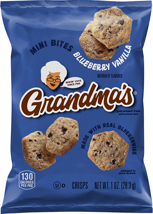 Grandma's Mini Bites Crisps - Blueberry Vanilla Flavored