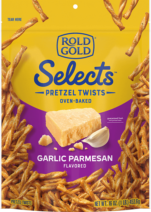 Rold Gold Selects Pretzel Twists - Garlic Parmesan Flavored