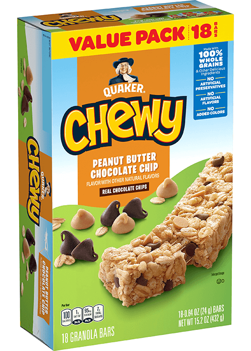 Quaker Chewy Granola Bars - Peanut Butter Chocolate Chip