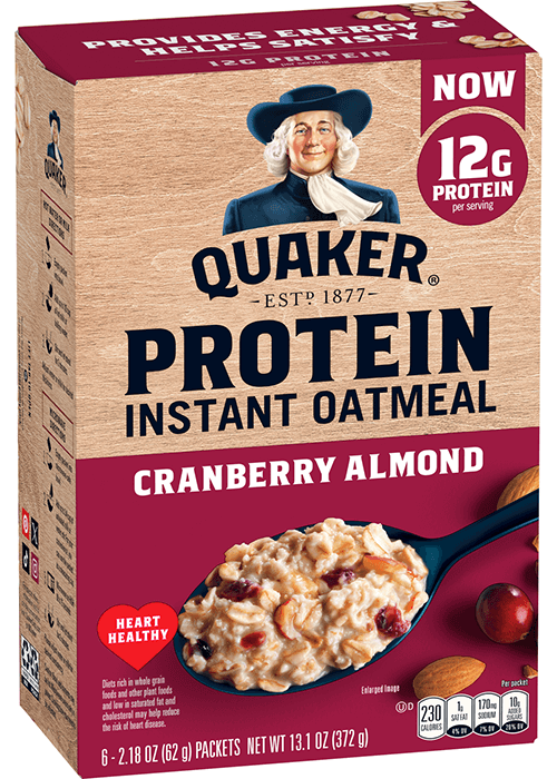 Quaker Instant Oatmeal - Protein - Cranberry Almond