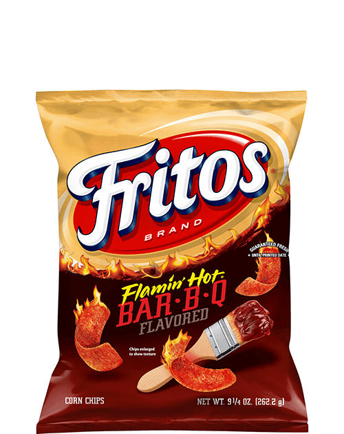 Fritos Corn Chips - Flamin' Hot Bar•B•Q Flavored