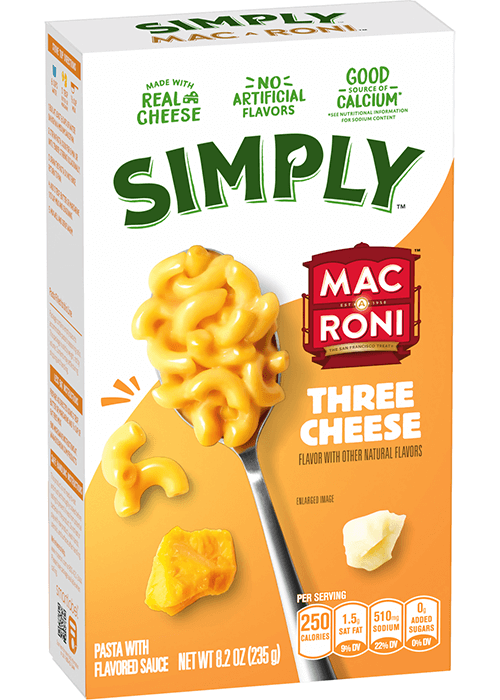 Mac A Roni Simply Pasta - Three Cheese