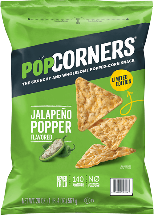 PopCorners Popped Corn Snack - Jalapeño Popper Flavored