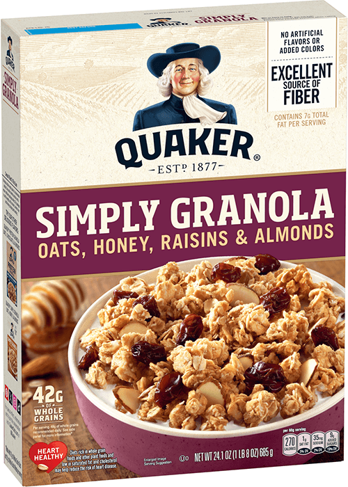 Quaker Simply Granola - Oats, Honey, Raisins & Almonds