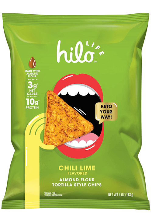 Hilo Life Almond Flour Tortilla Style Chips - Chili Lime Flavored