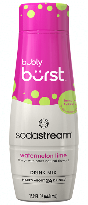 bubly burst sodastream - watermelon lime