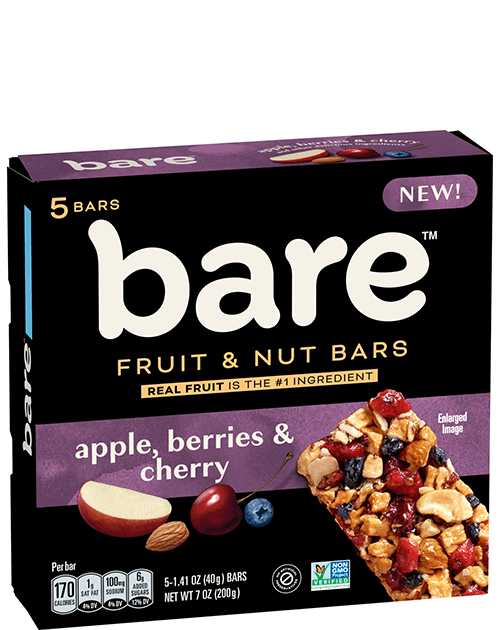 Bare Fruit & Nut Bar - Apple, Berries & Cherry