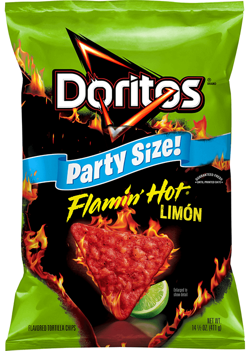 Doritos Flavored Tortilla Chips - Flamin' Hot Limón