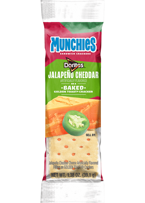 Munchies Doritos Sandwich Crackers - Jalapeño Cheddar Flavored