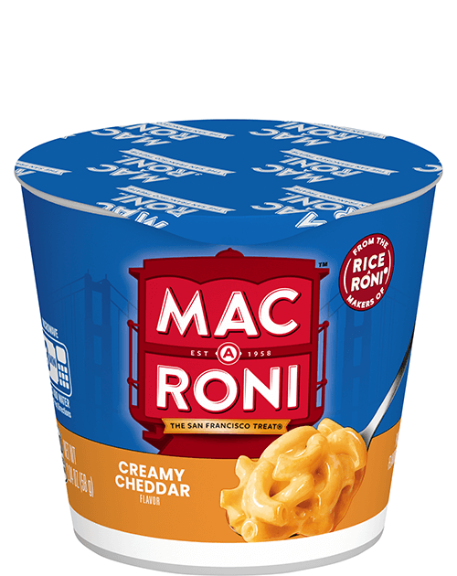 Mac A Roni Pasta With Flavored Sauce - Creamy Cheddar Cup