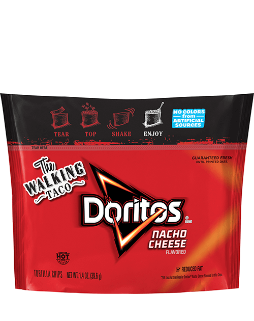 The Walking Taco - Doritos Nacho Cheese Flavored Tortilla Chips - Reduced Fat