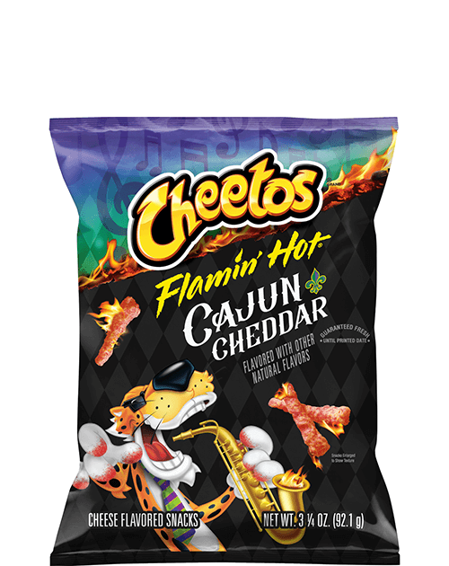 Cheetos Cheese Flavored Snacks - Flamin' Hot Cajun Cheddar Flavored